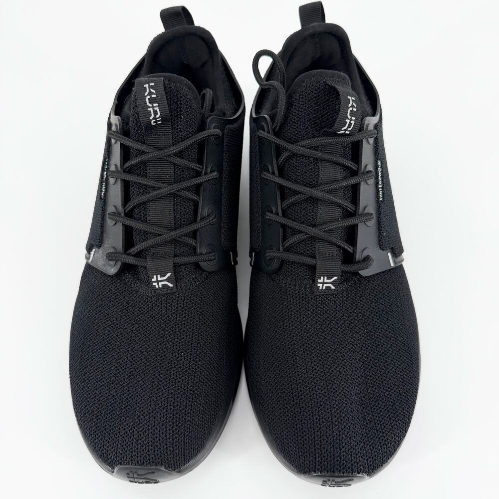 Kuru ATOM Waterproof Men's 10 Black Supportive Arch Walking Shoes Sneakers NWOB